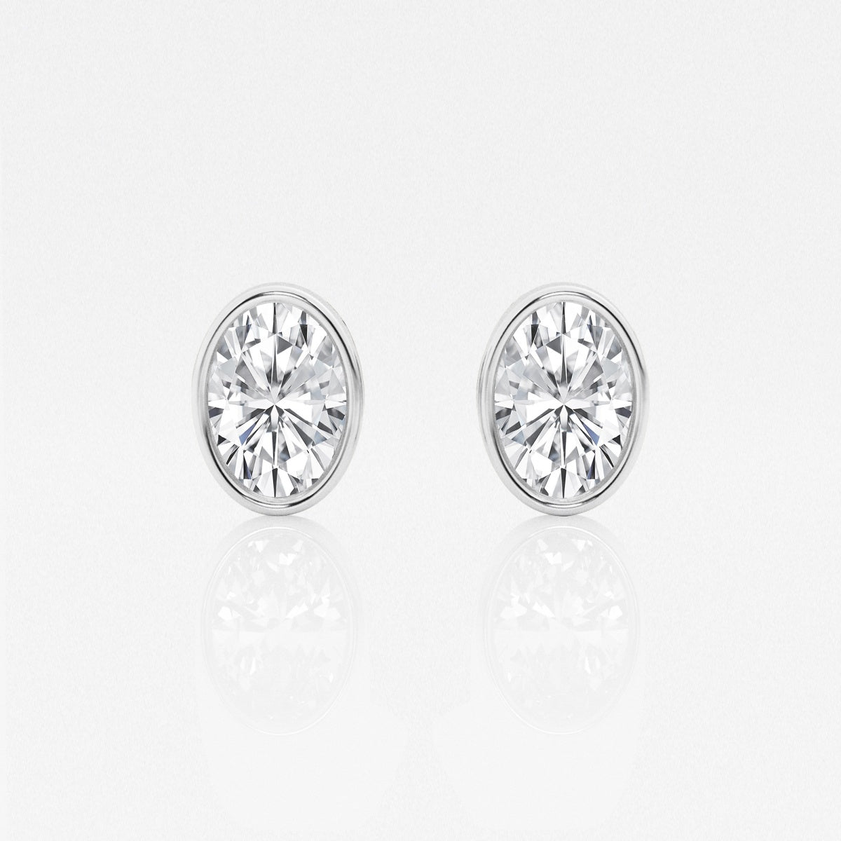 Isabella - Modern Bezel Setting Earrings