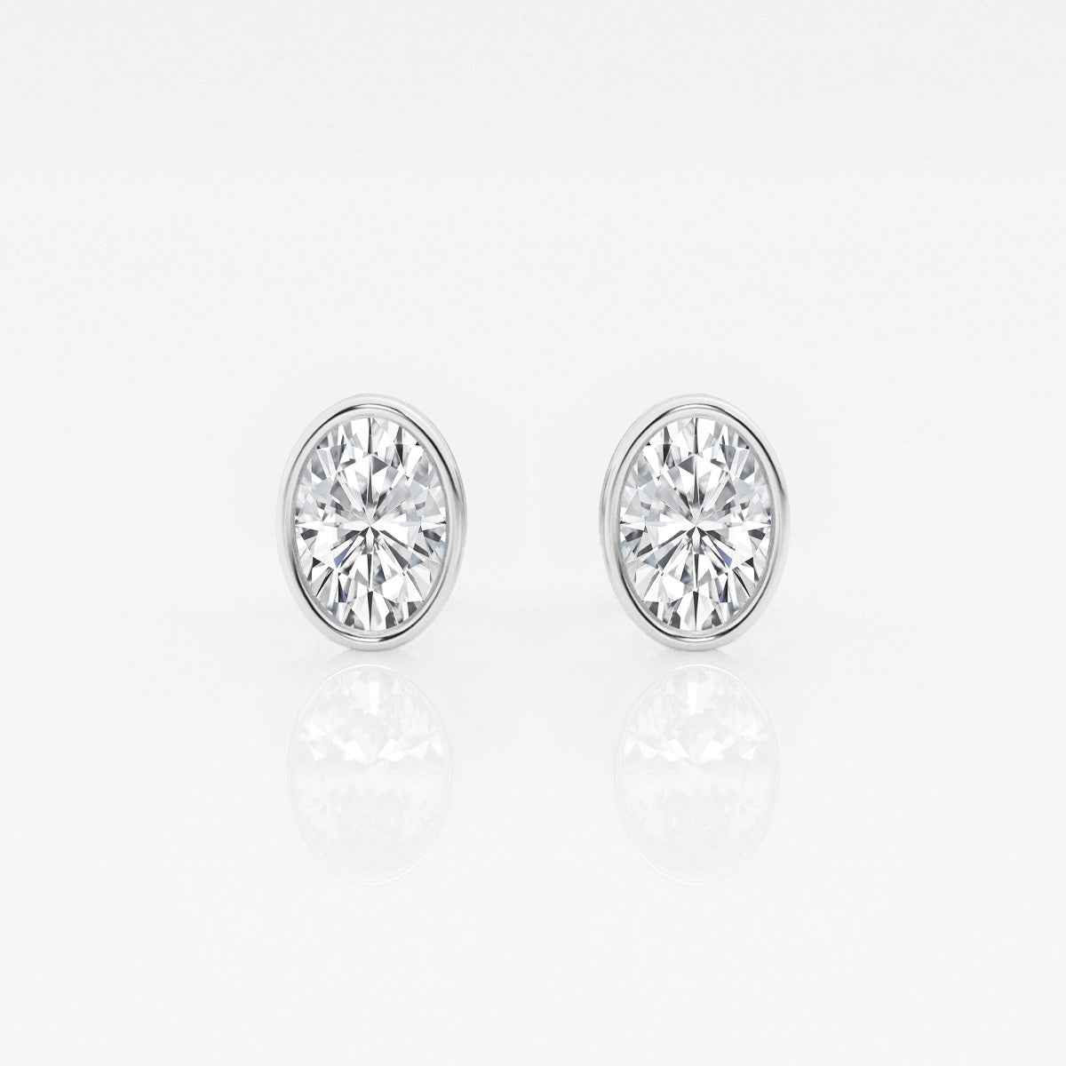 Isabella - Modern Bezel Setting Earrings