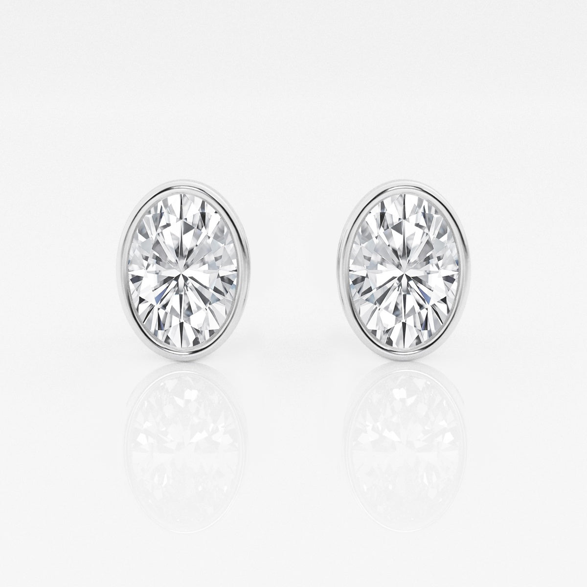Isabella - Modern Bezel Setting Earrings
