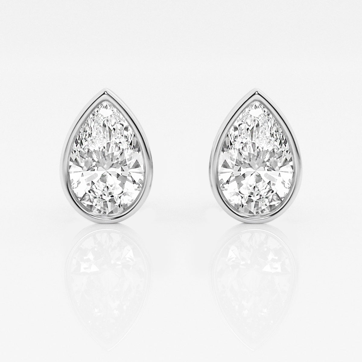 Isabella - Modern Bezel Setting Earrings