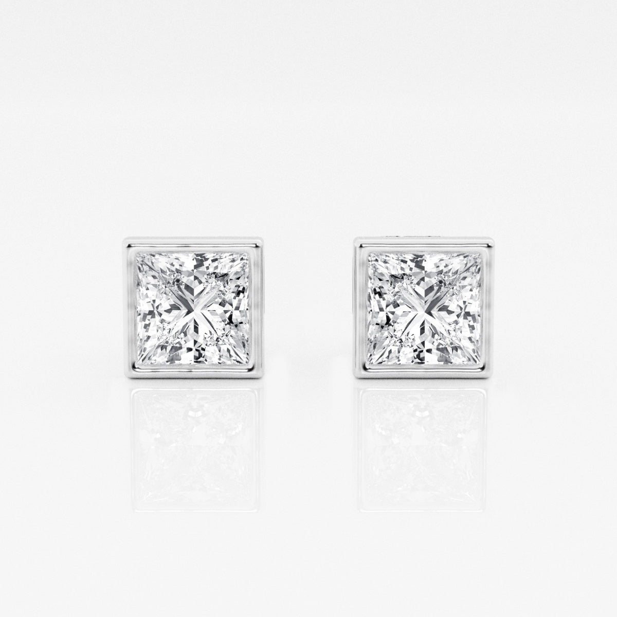 Isabella - Modern Bezel Setting Earrings