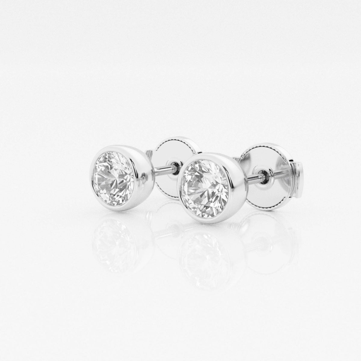Isabella - Modern Bezel Setting Earrings