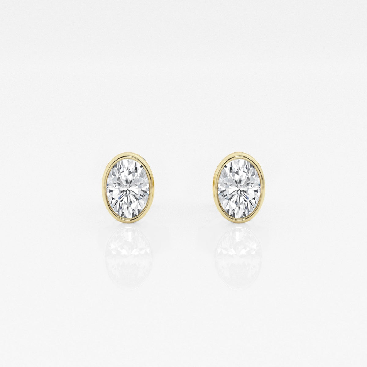 Isabella - Modern Bezel Setting Earrings