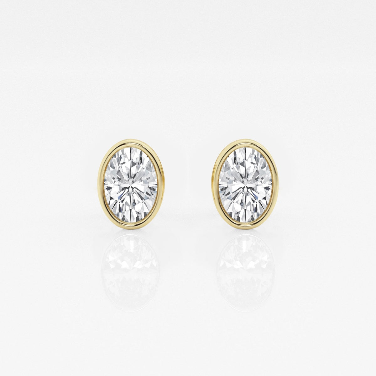Isabella - Modern Bezel Setting Earrings