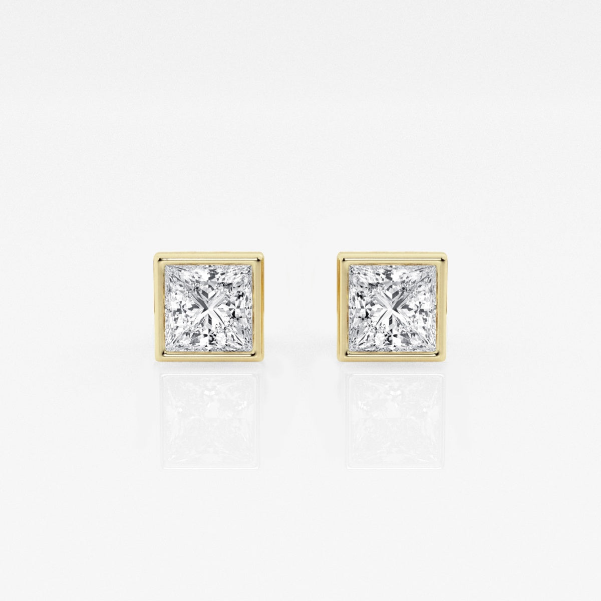 Isabella - Modern Bezel Setting Earrings