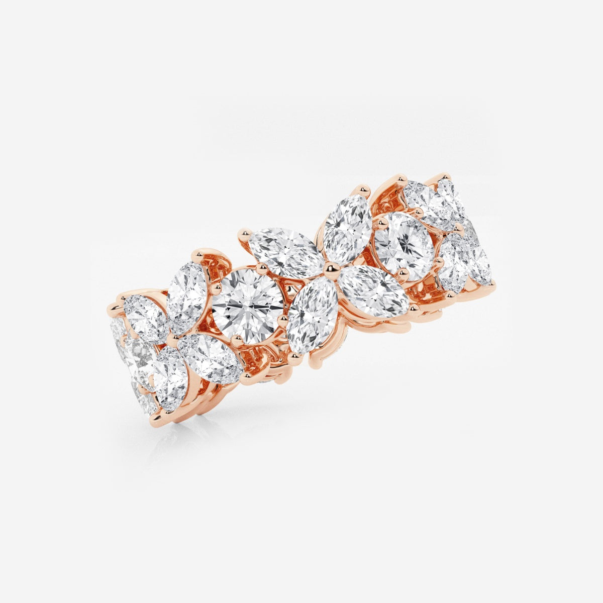 Diana - Floral-Inspired Eternity Wedding Ring