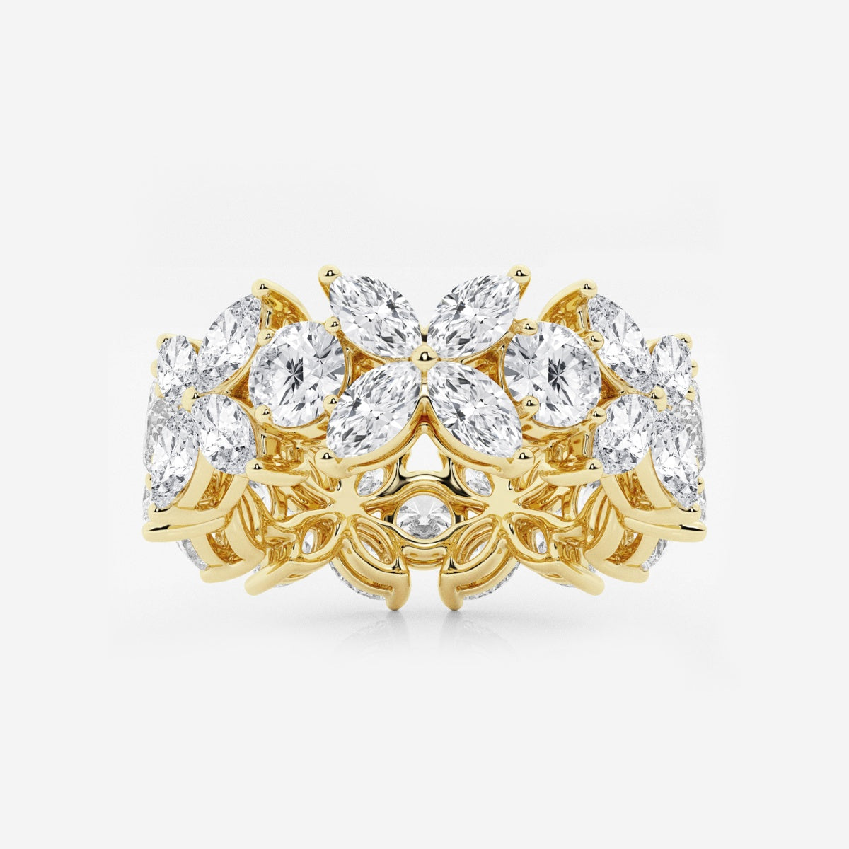 Diana - Floral-Inspired Eternity Wedding Ring