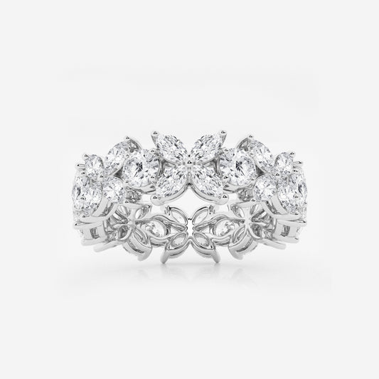 Diana - Floral-Inspired Eternity Wedding Ring