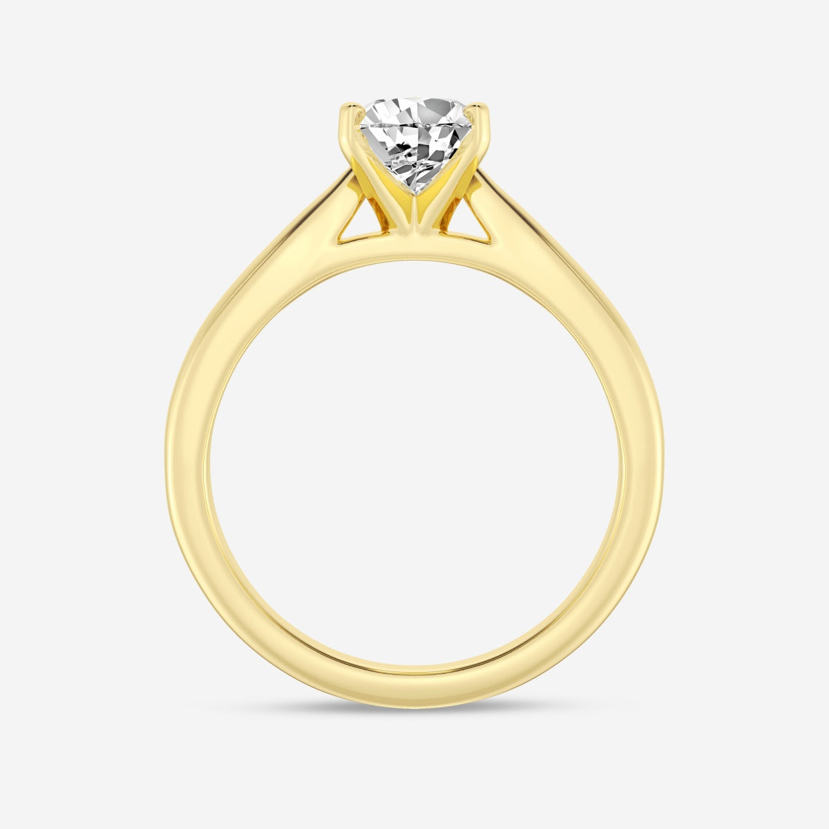 Layla - Cathedral Solitaire Engagement Ring