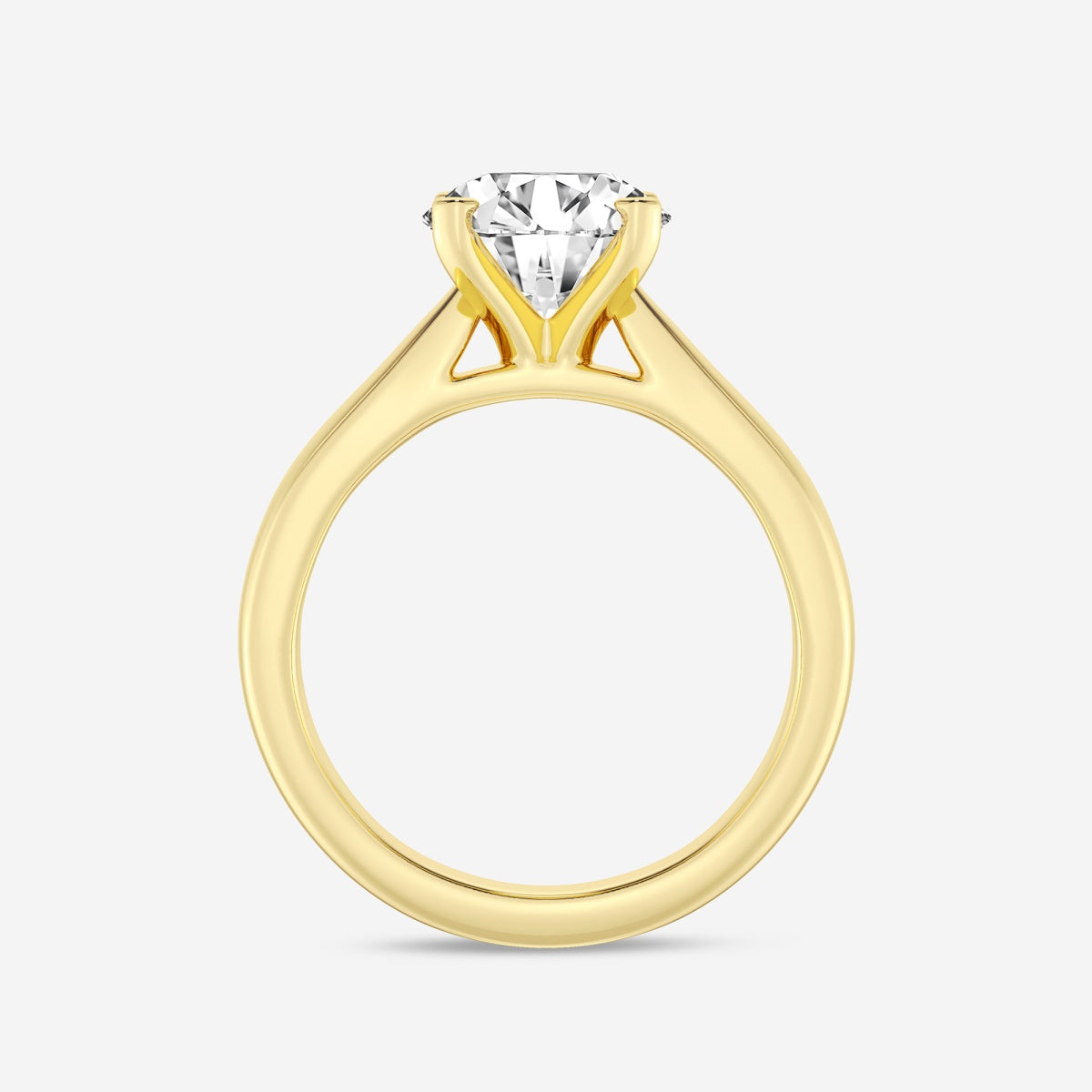 Layla - Cathedral Solitaire Engagement Ring
