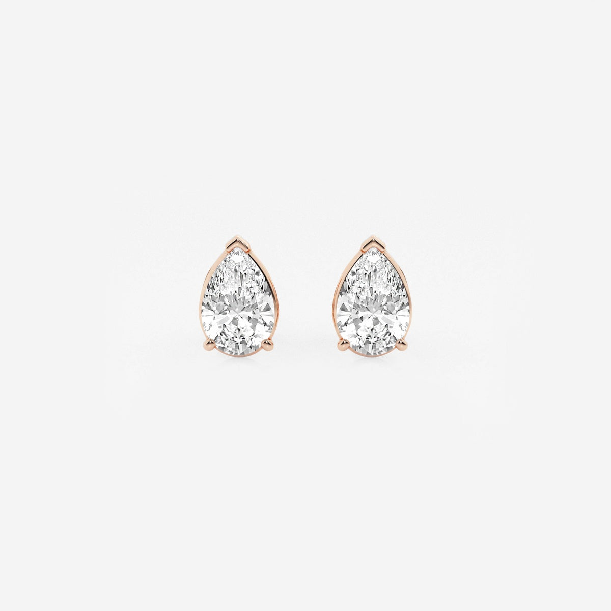Lila - Sleek Solitaire Design Earrings
