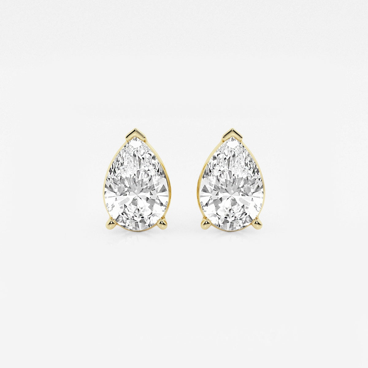 Lila - Sleek Solitaire Design Earrings