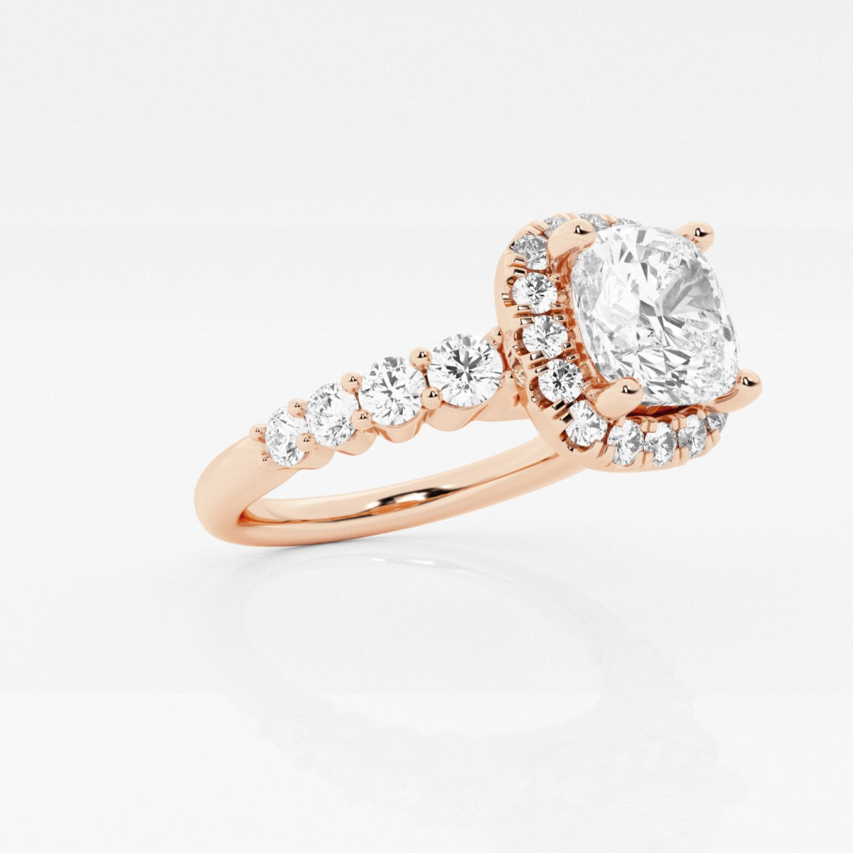 Madeline - Graduated Halo Design Engagement Ring