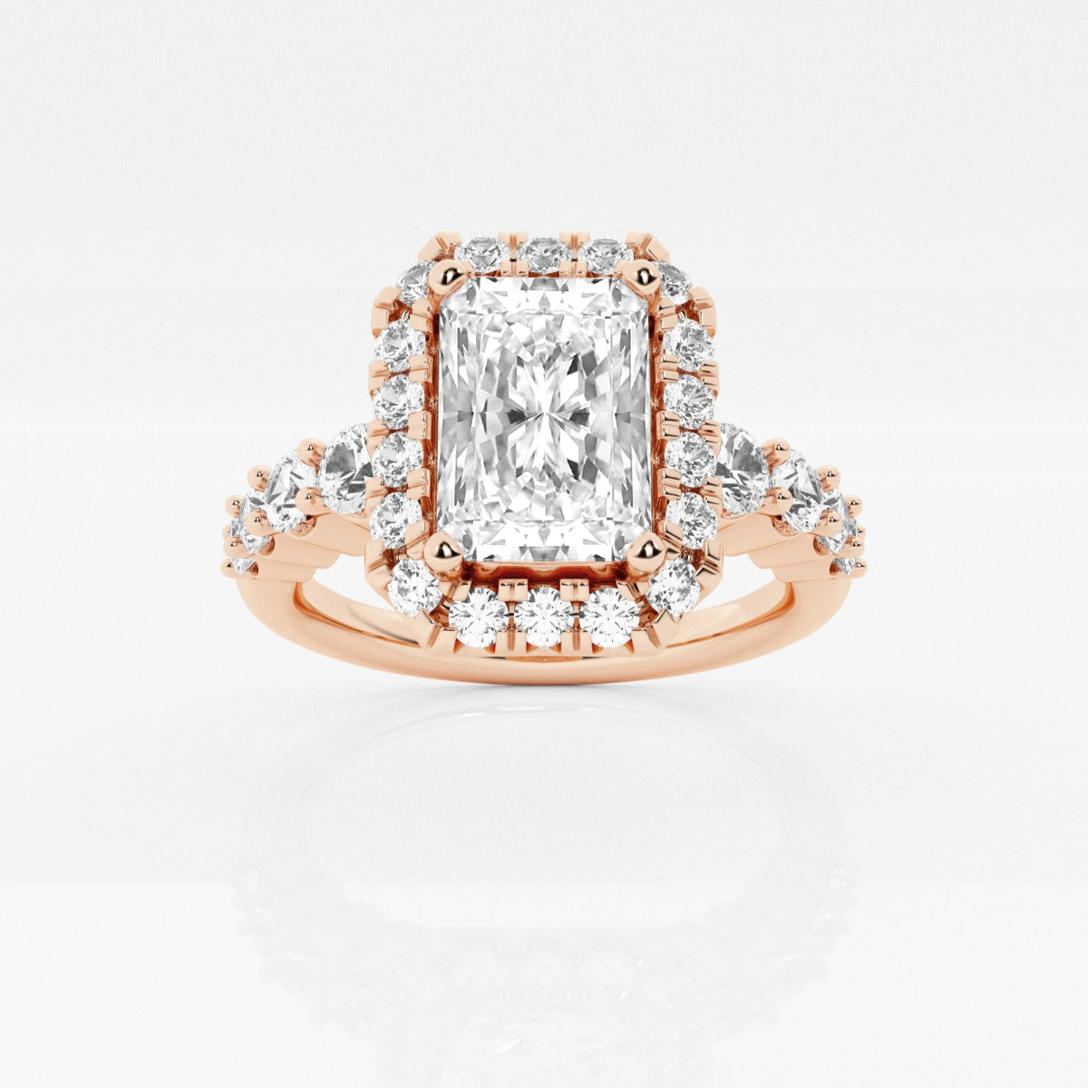 Madeline - Graduated Halo Design Engagement Ring