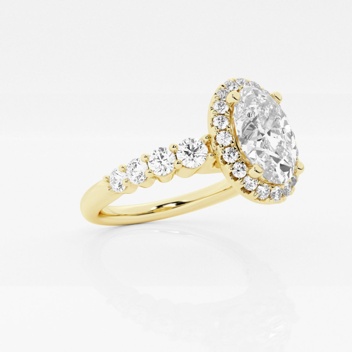 Madeline - Graduated Halo Design Engagement Ring