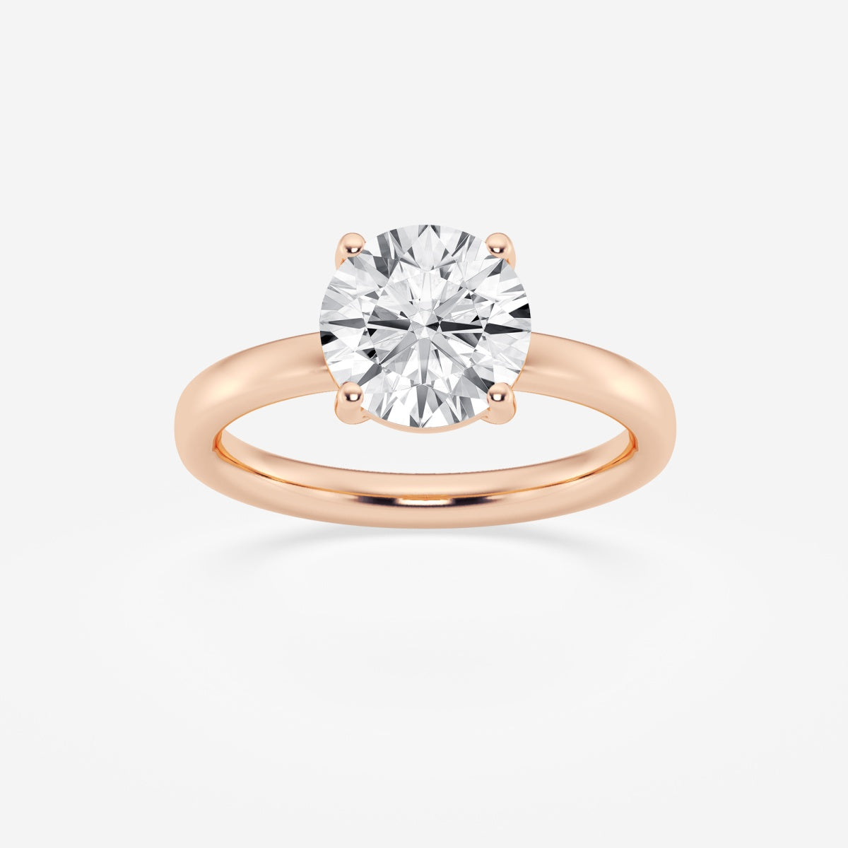 Nora - Low Setting Solitaire Engagement Ring