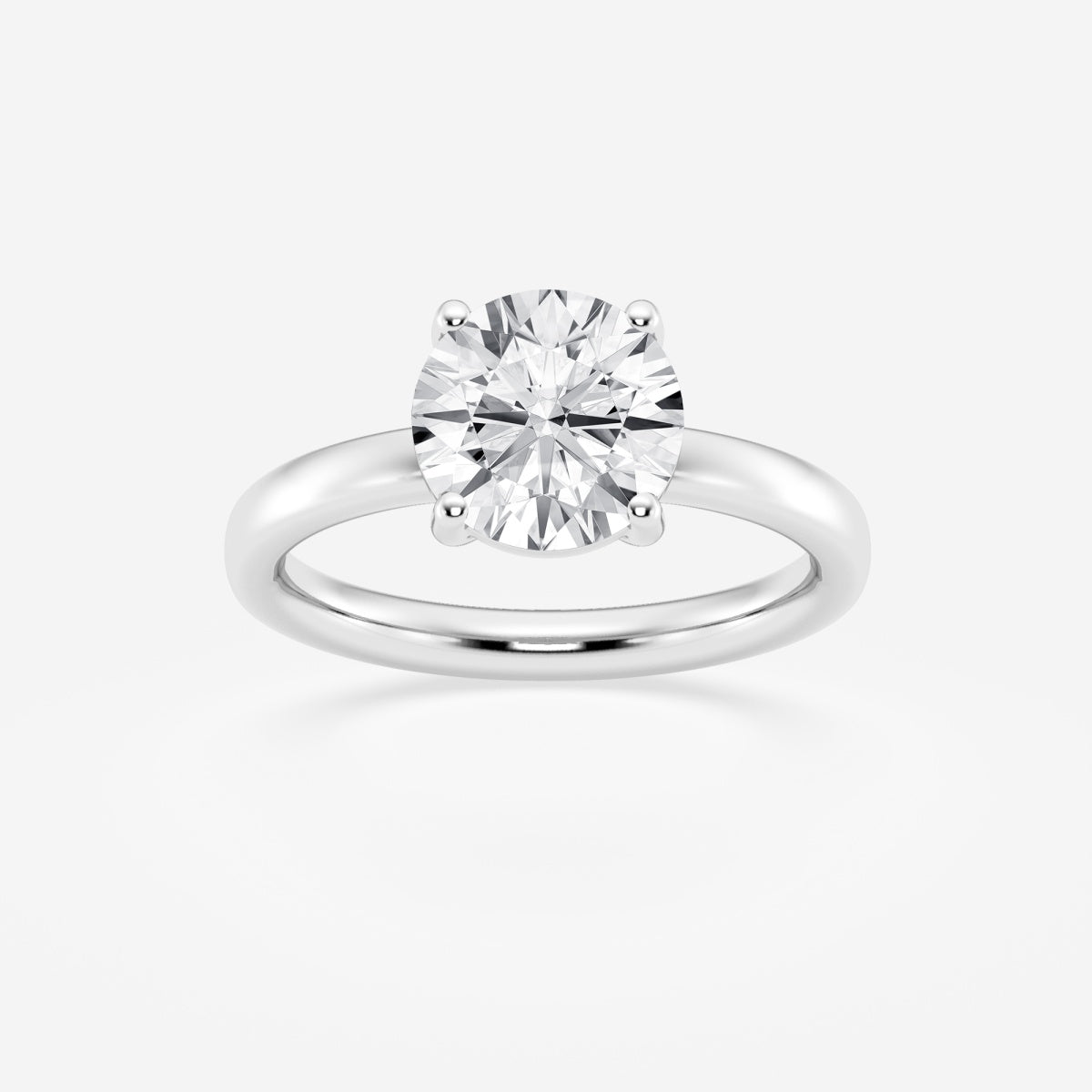 Nora - Low Setting Solitaire Engagement Ring