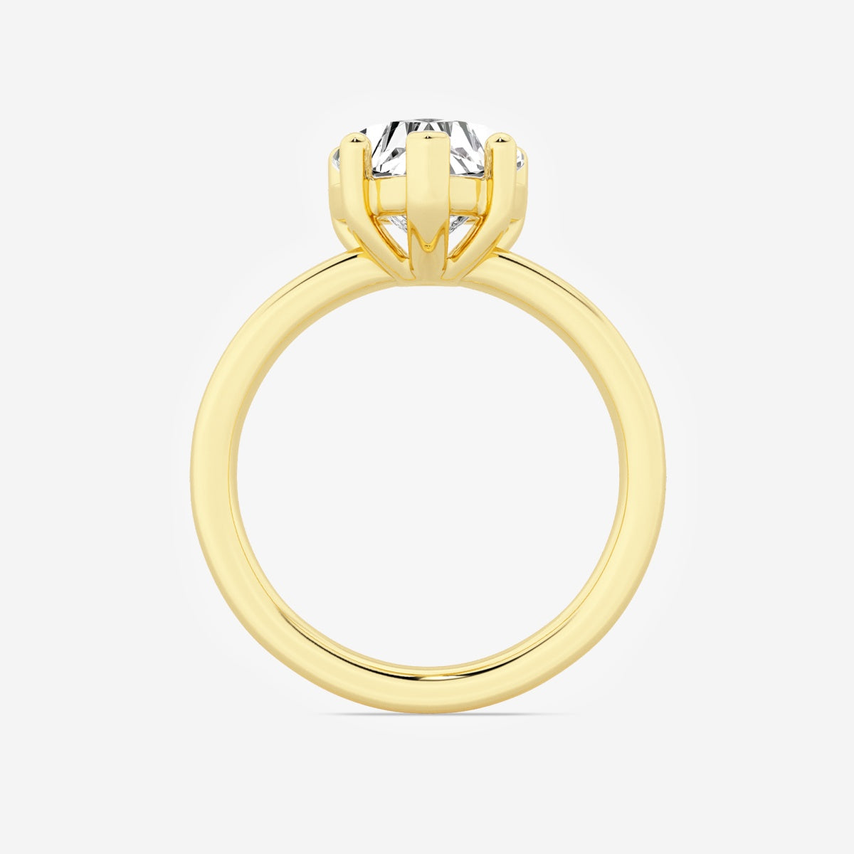 Nora - Low Setting Solitaire Engagement Ring