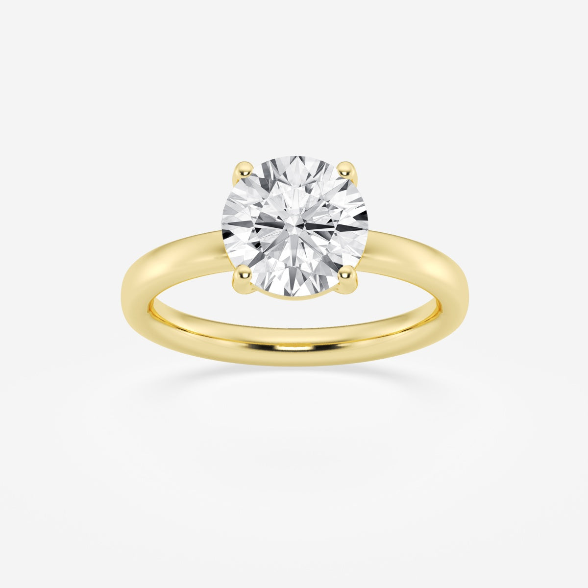 Nora - Low Setting Solitaire Engagement Ring