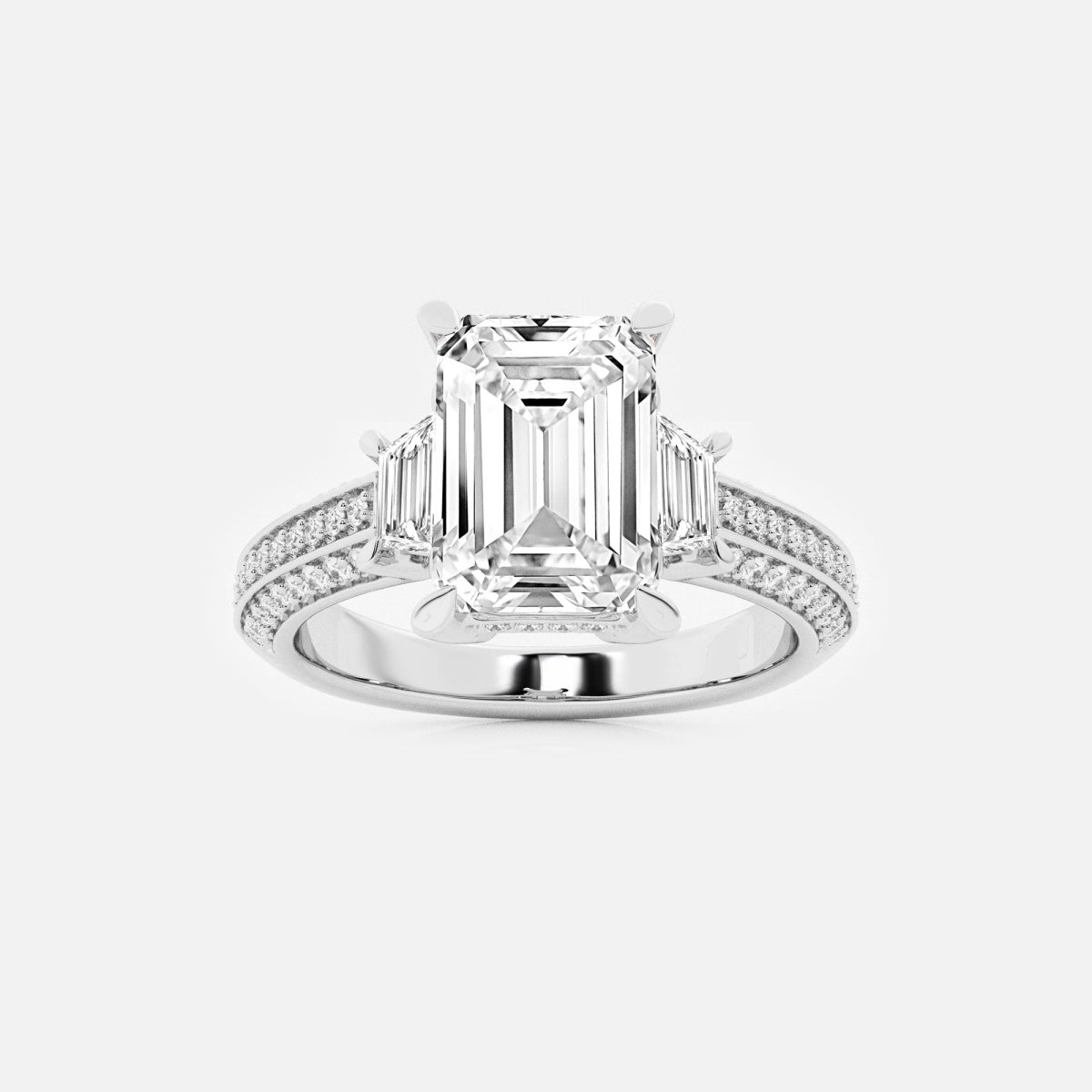 Sophia - Luxury Side Accents Engagement Ring