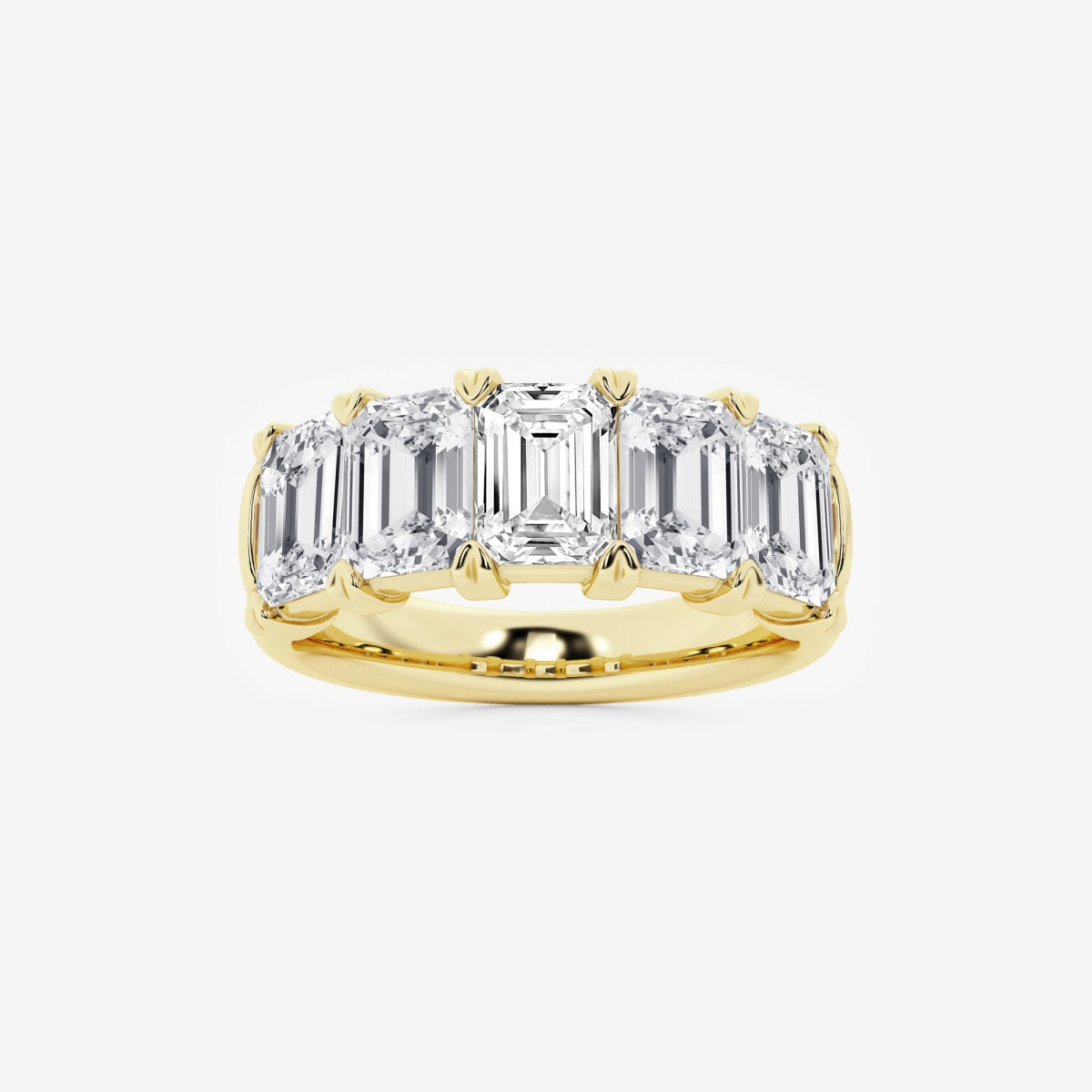 Rosalie - Graceful Five Stone Wedding Ring
