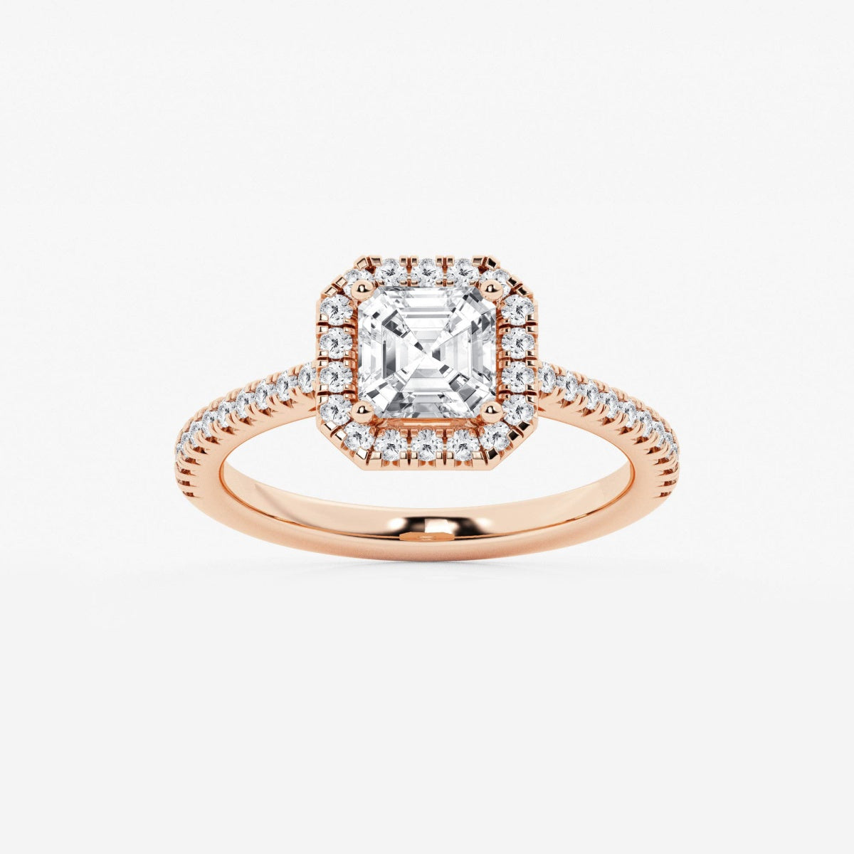 Savannah - French Pave Halo Engagement Ring