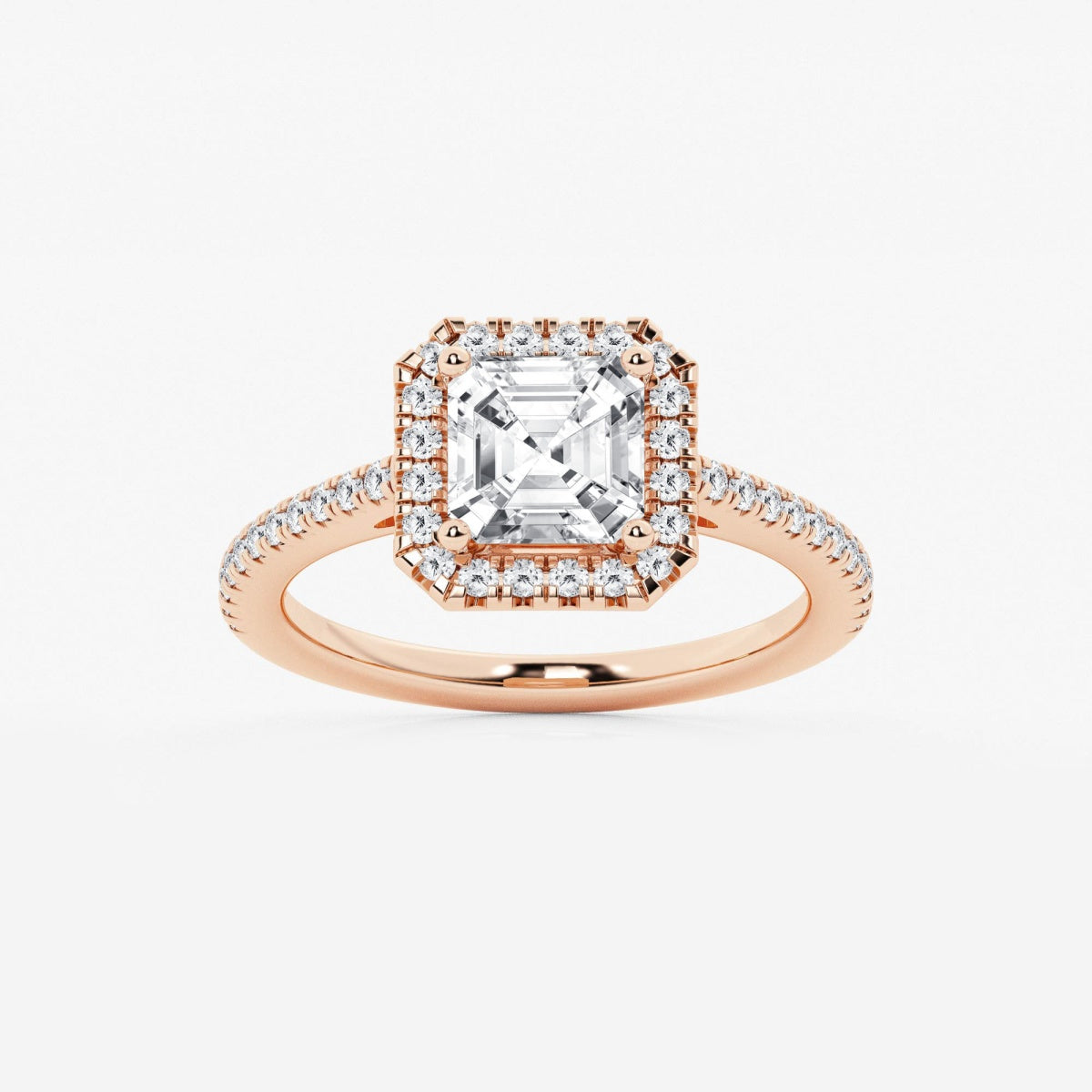 Savannah - French Pave Halo Engagement Ring