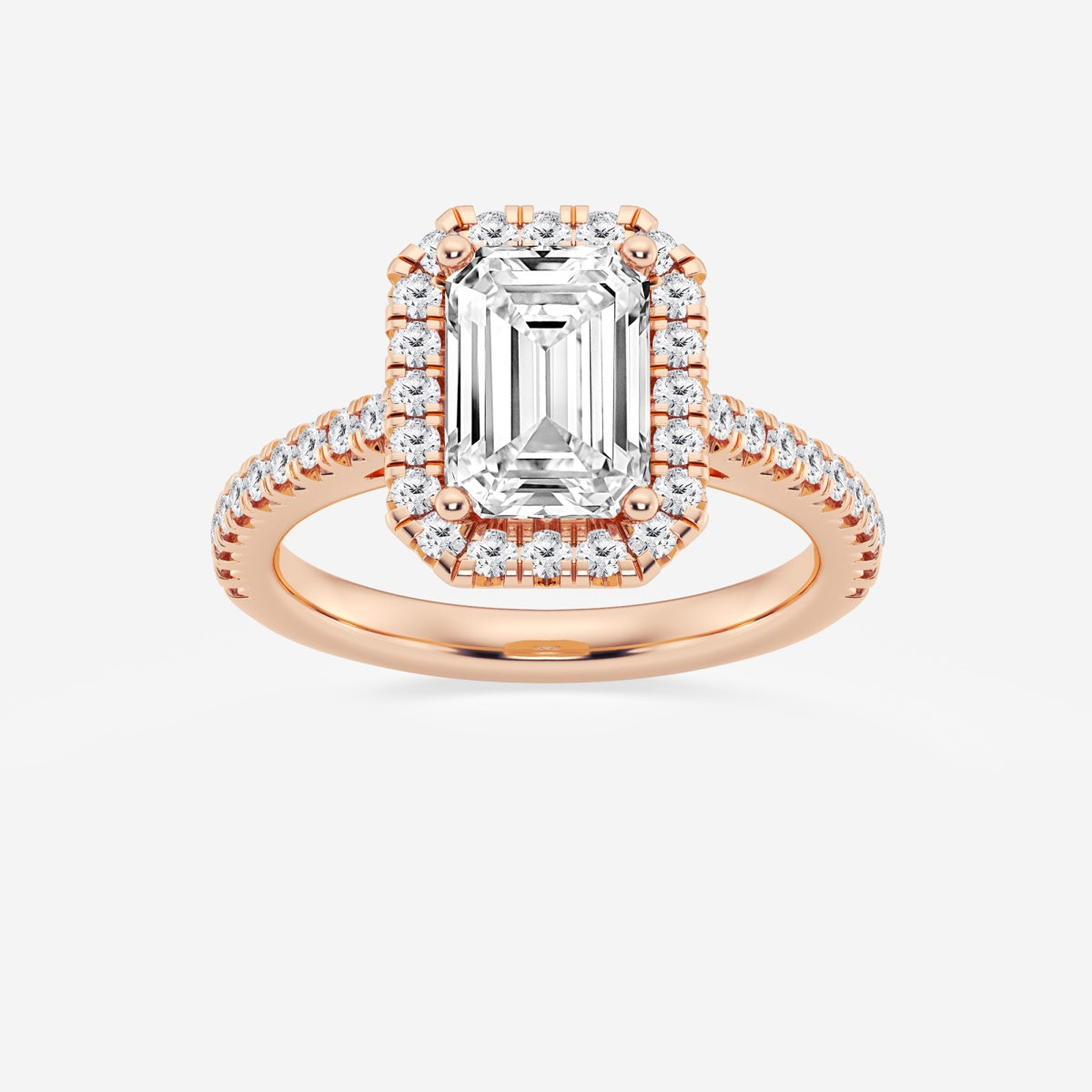 Savannah - French Pave Halo Engagement Ring
