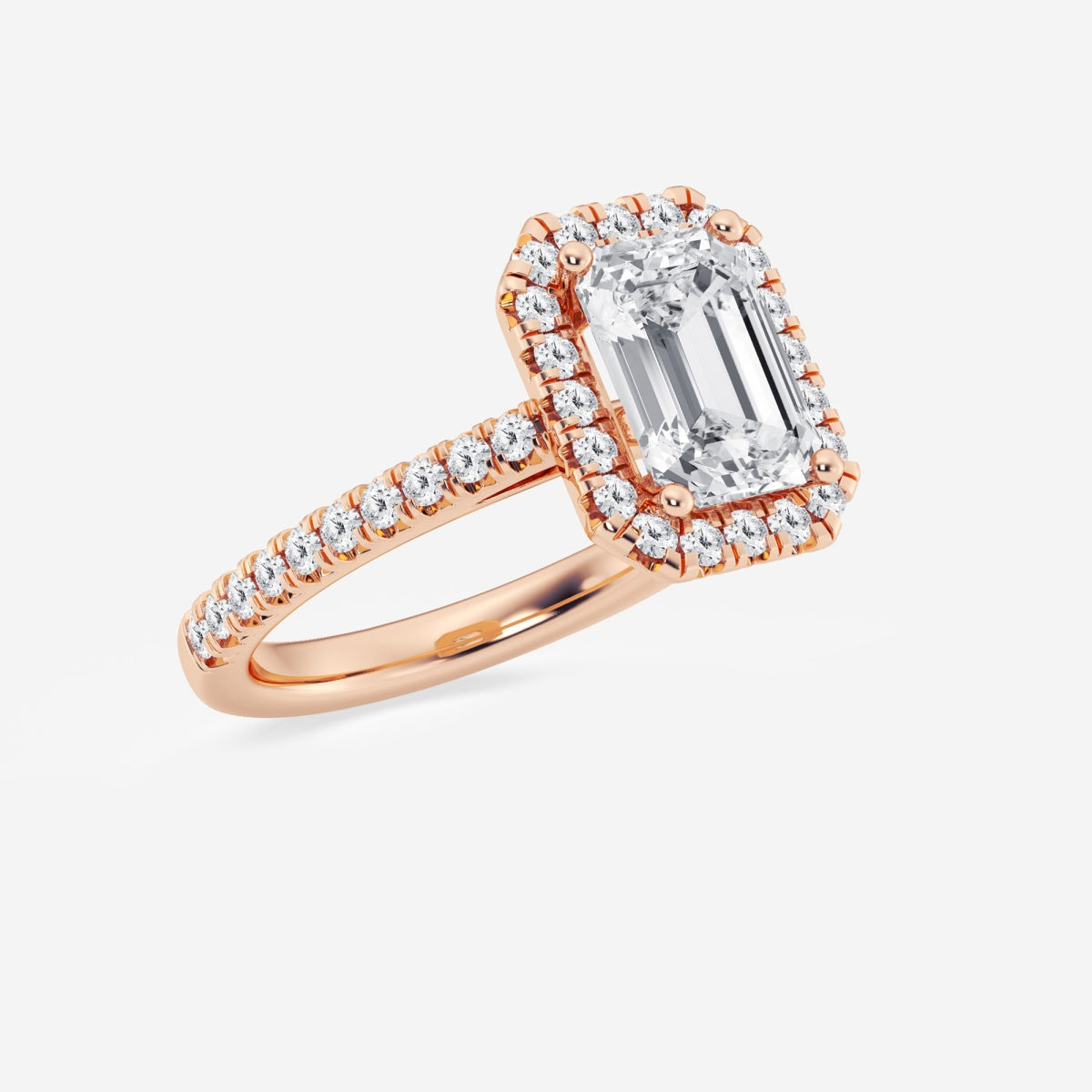 Savannah - French Pave Halo Engagement Ring