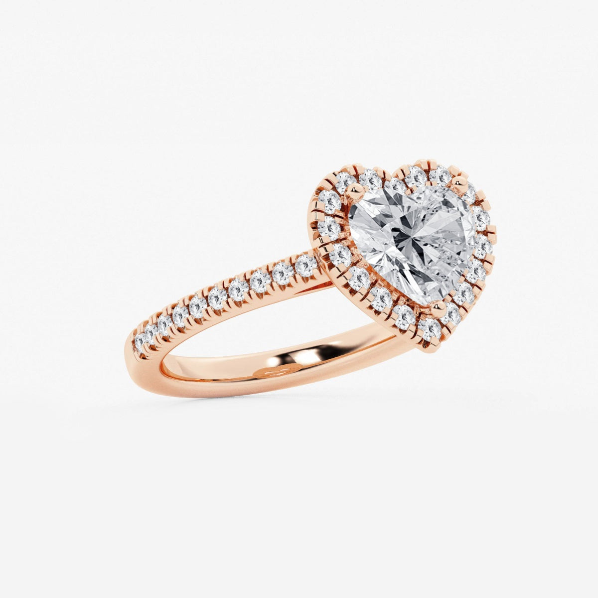 Savannah - French Pave Halo Engagement Ring