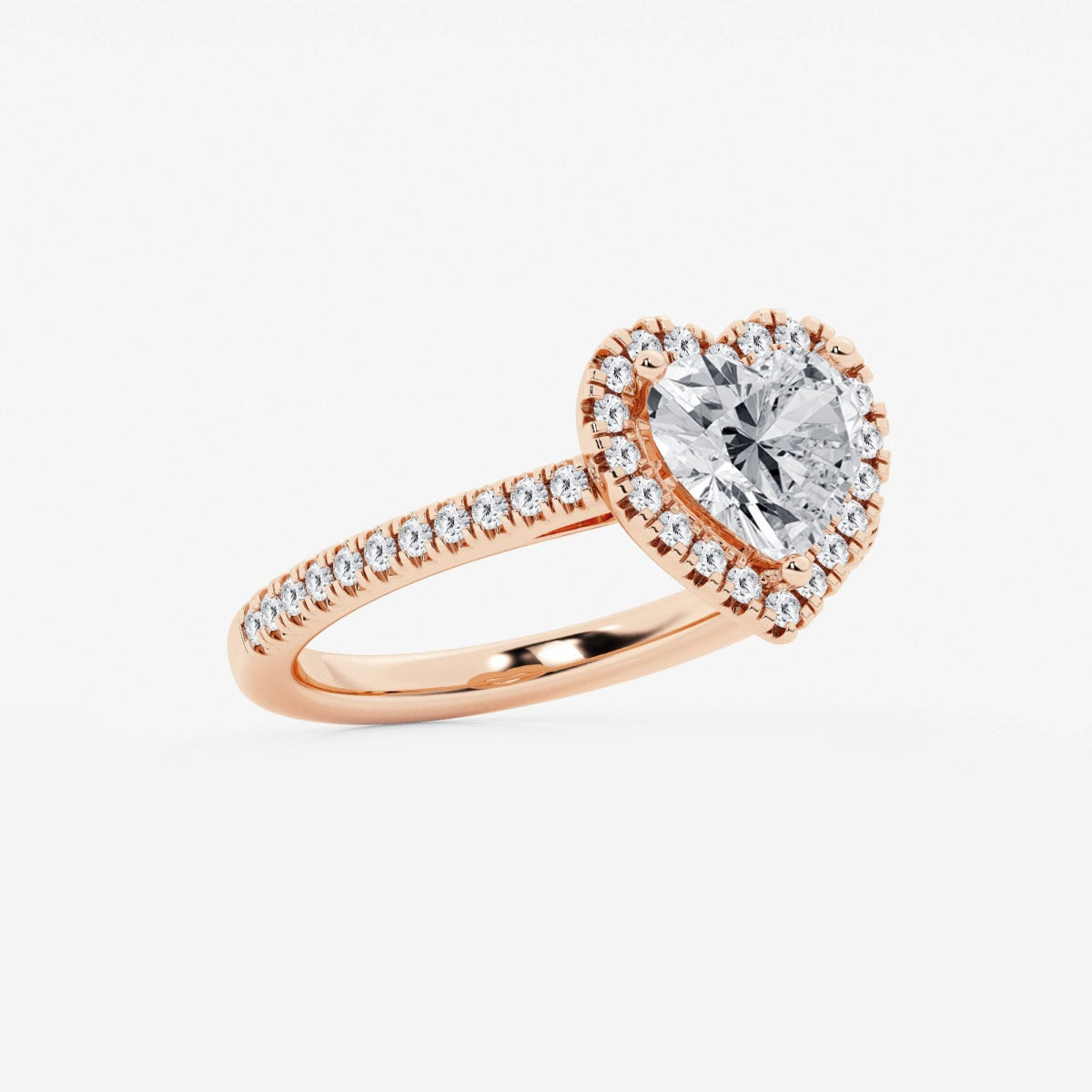Savannah - French Pave Halo Engagement Ring