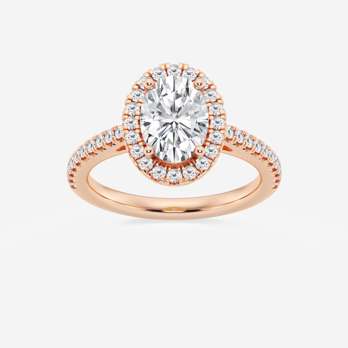 Savannah - French Pave Halo Engagement Ring