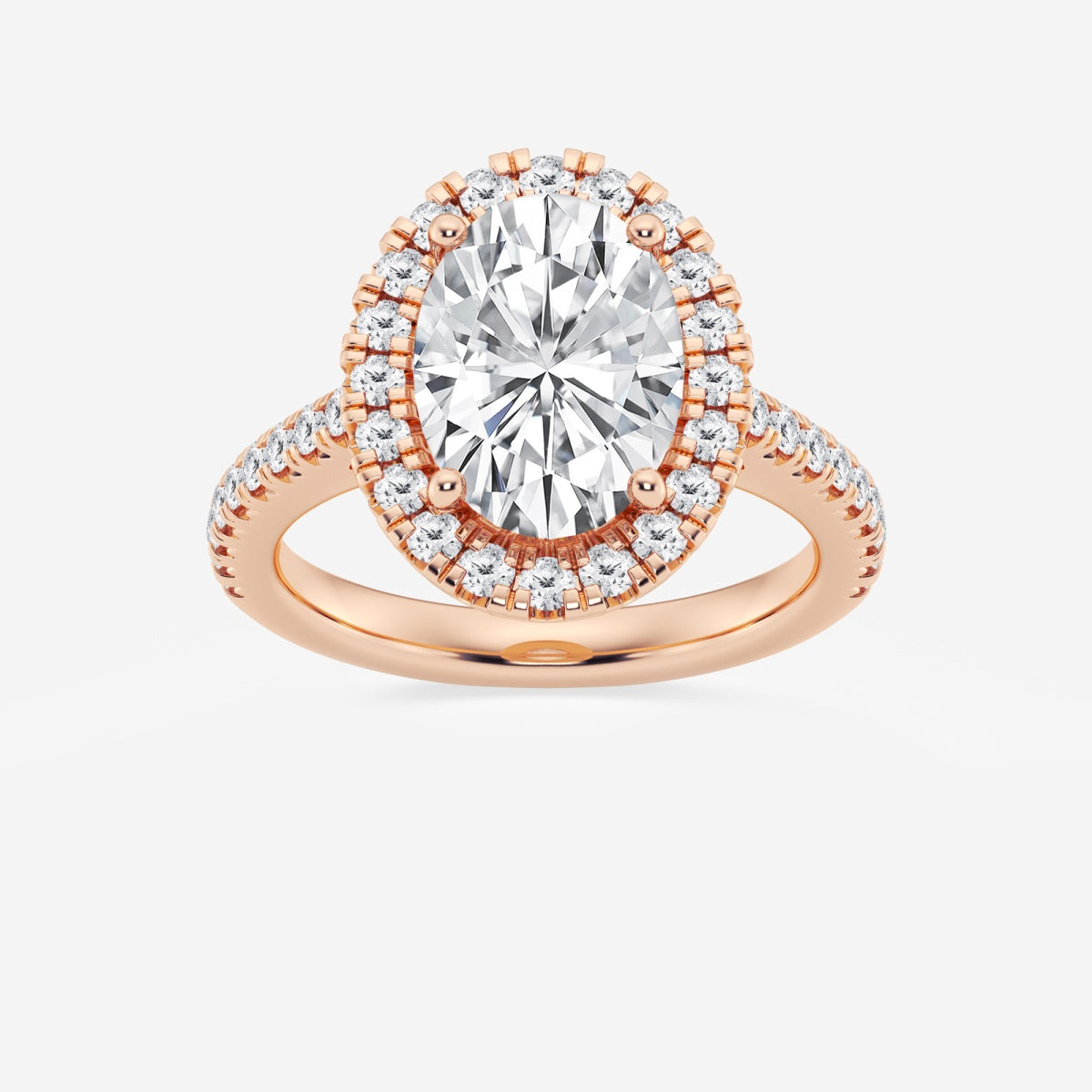 Savannah - French Pave Halo Engagement Ring