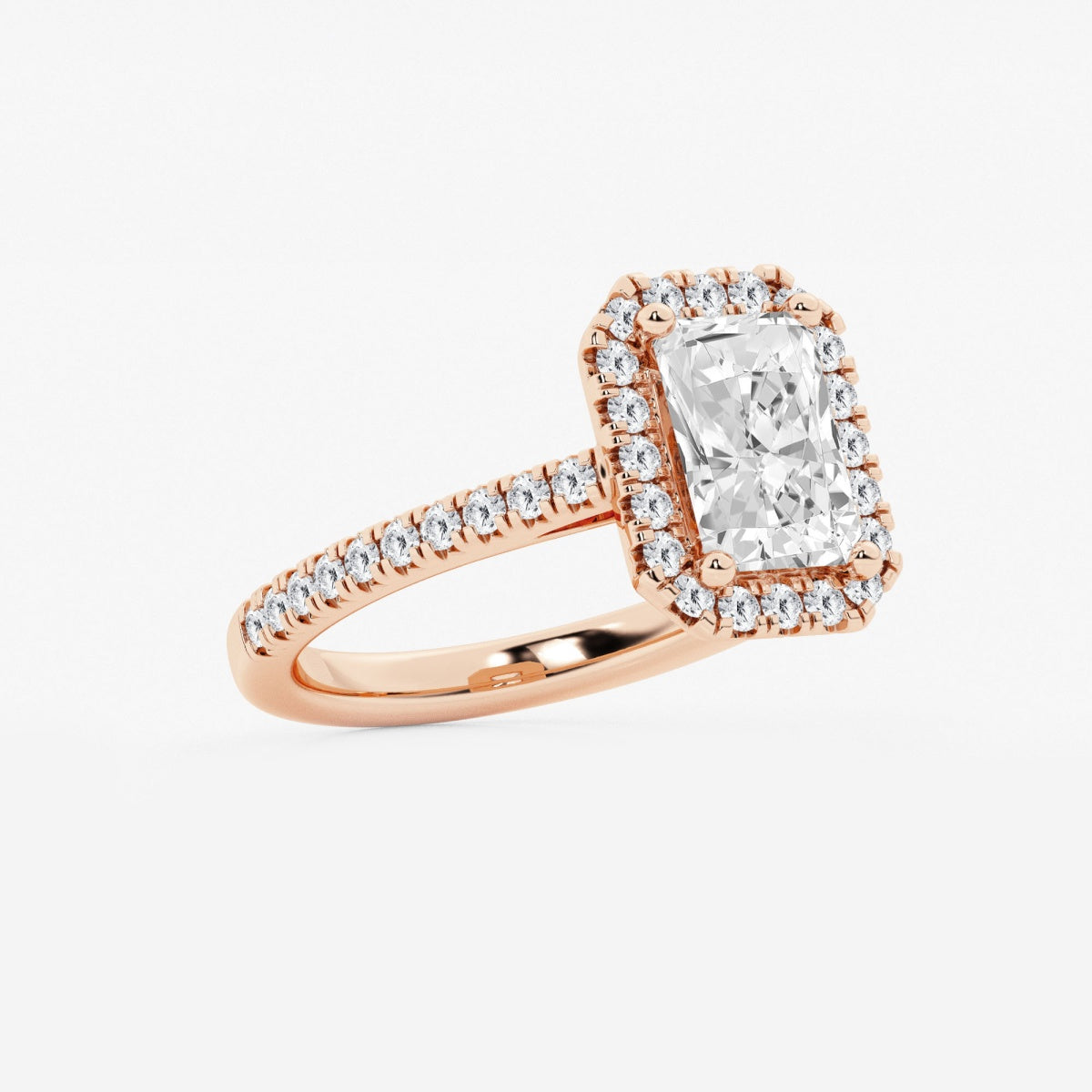 Savannah - French Pave Halo Engagement Ring