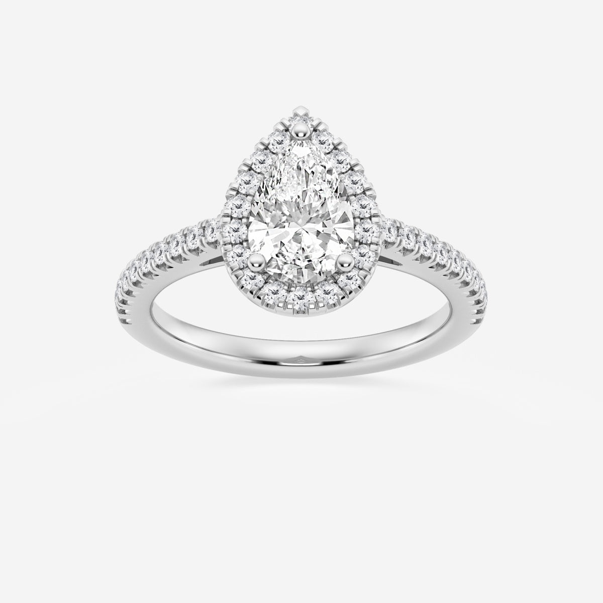 Savannah - French Pave Halo Engagement Ring