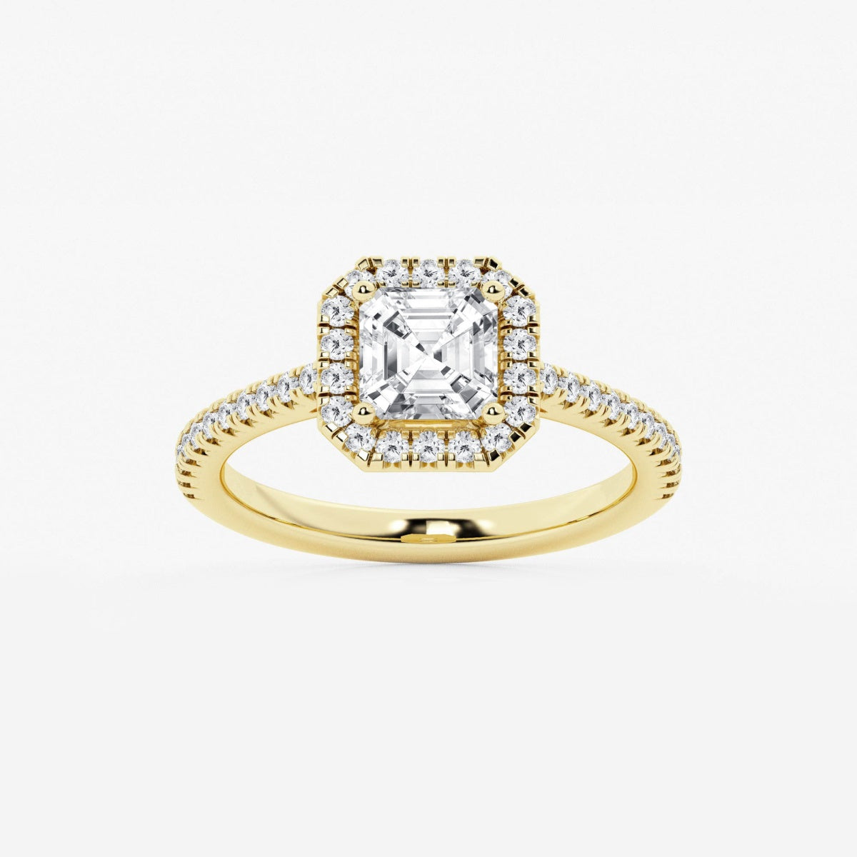 Savannah - French Pave Halo Engagement Ring