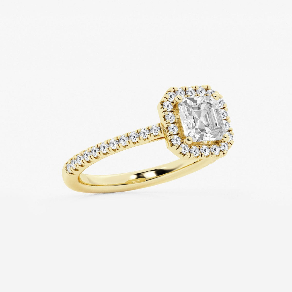 Savannah - French Pave Halo Engagement Ring