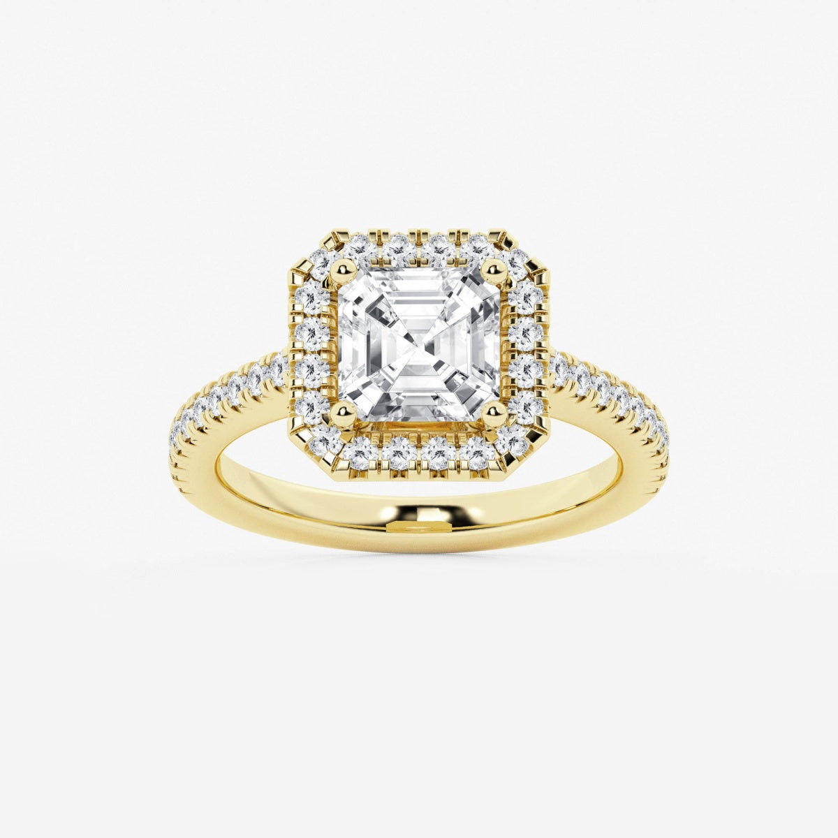 Savannah - French Pave Halo Engagement Ring
