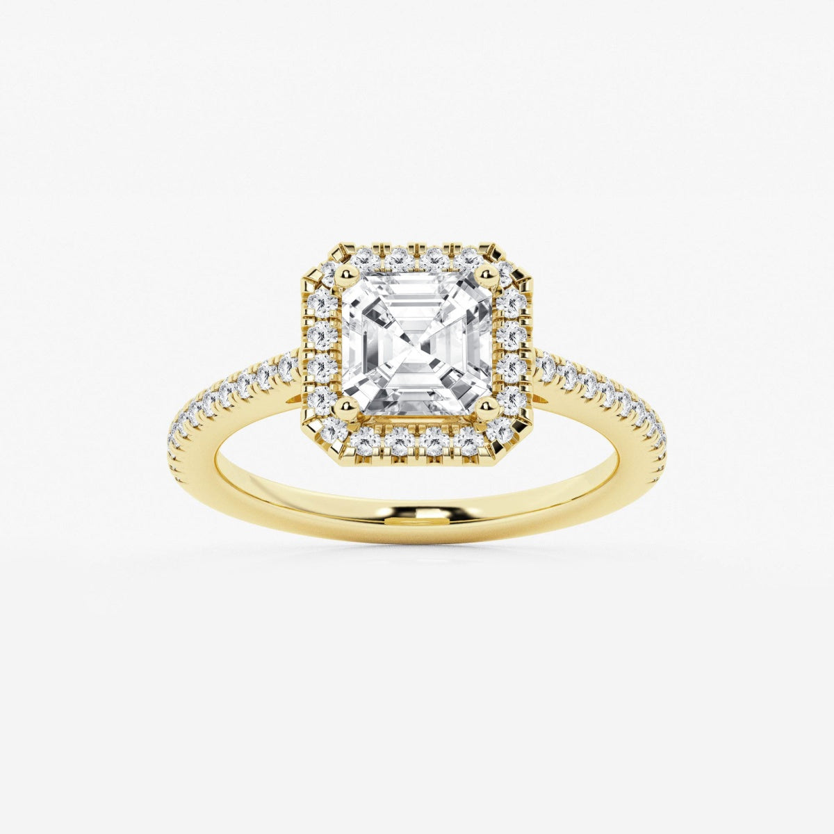Savannah - French Pave Halo Engagement Ring