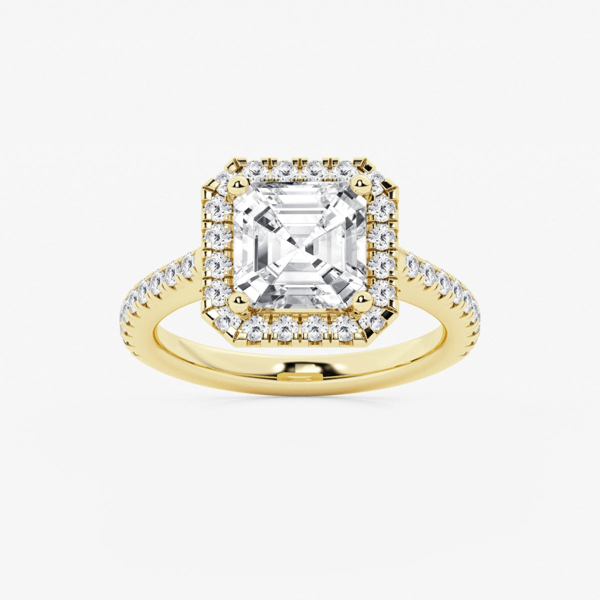 Savannah - French Pave Halo Engagement Ring