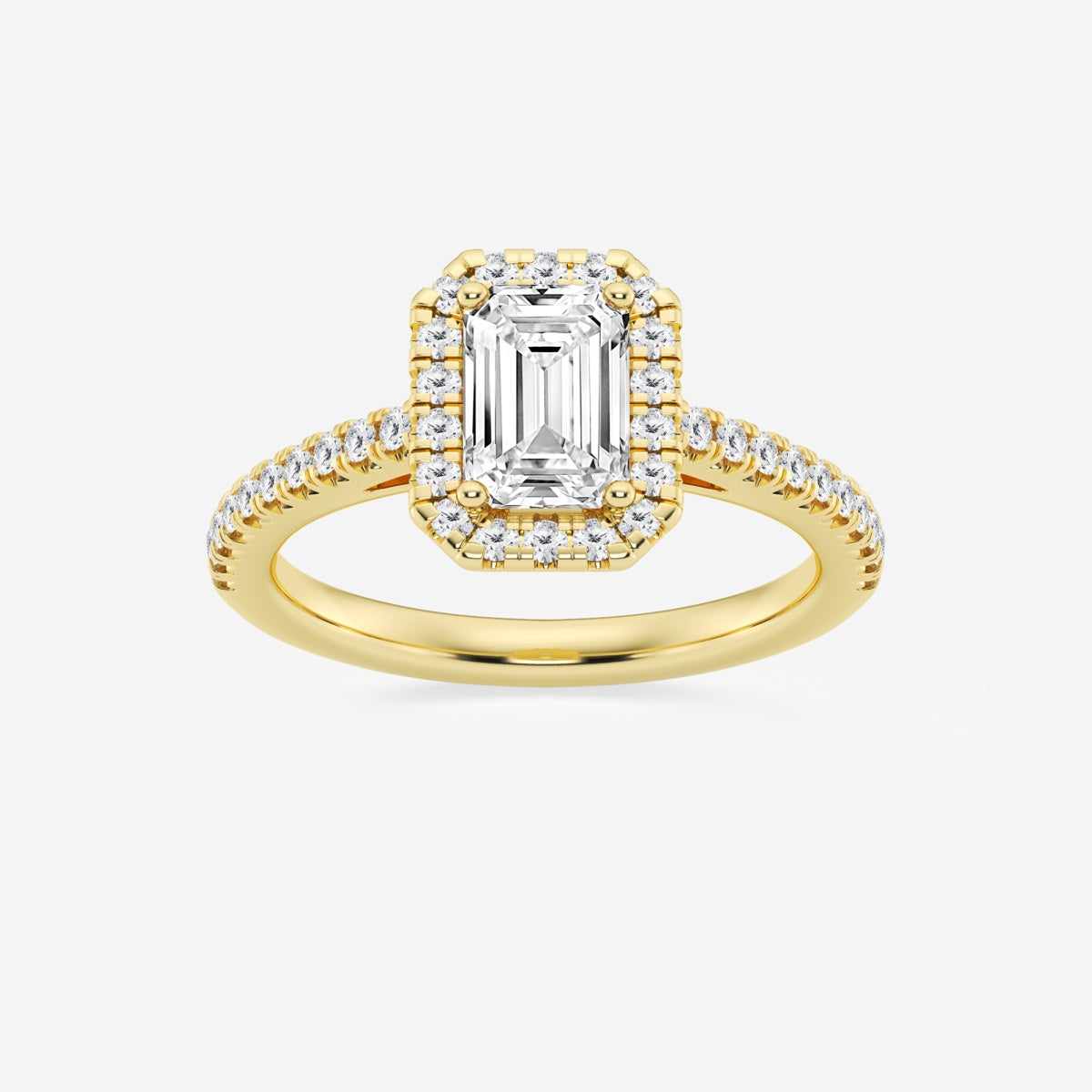 Savannah - French Pave Halo Engagement Ring