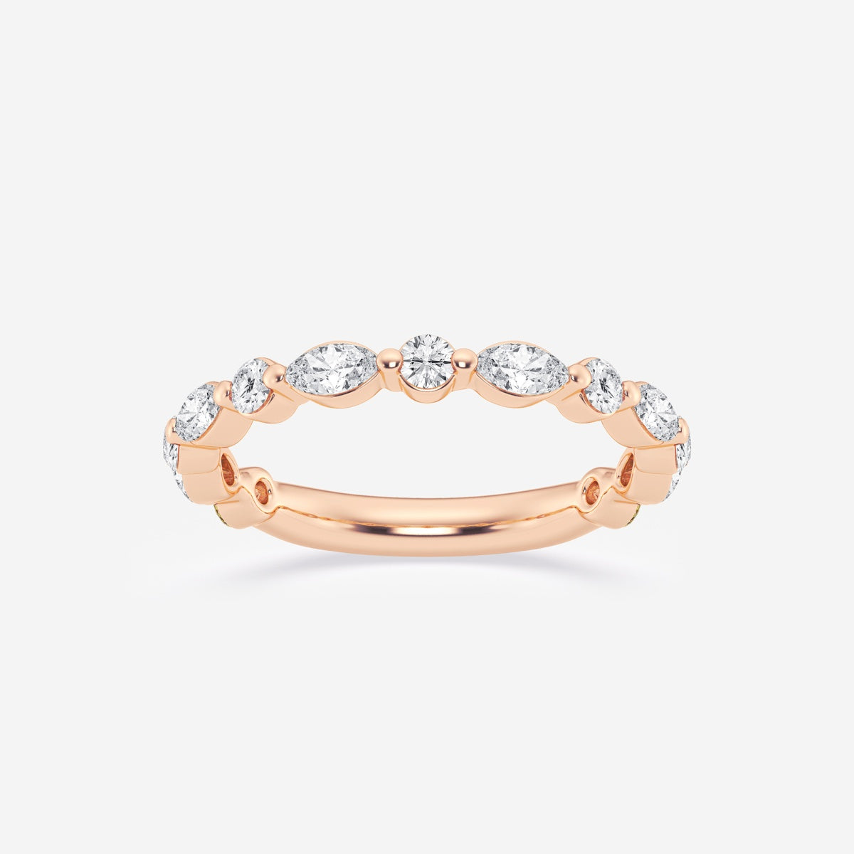 Gia - Artistic Floating Design Wedding Ring