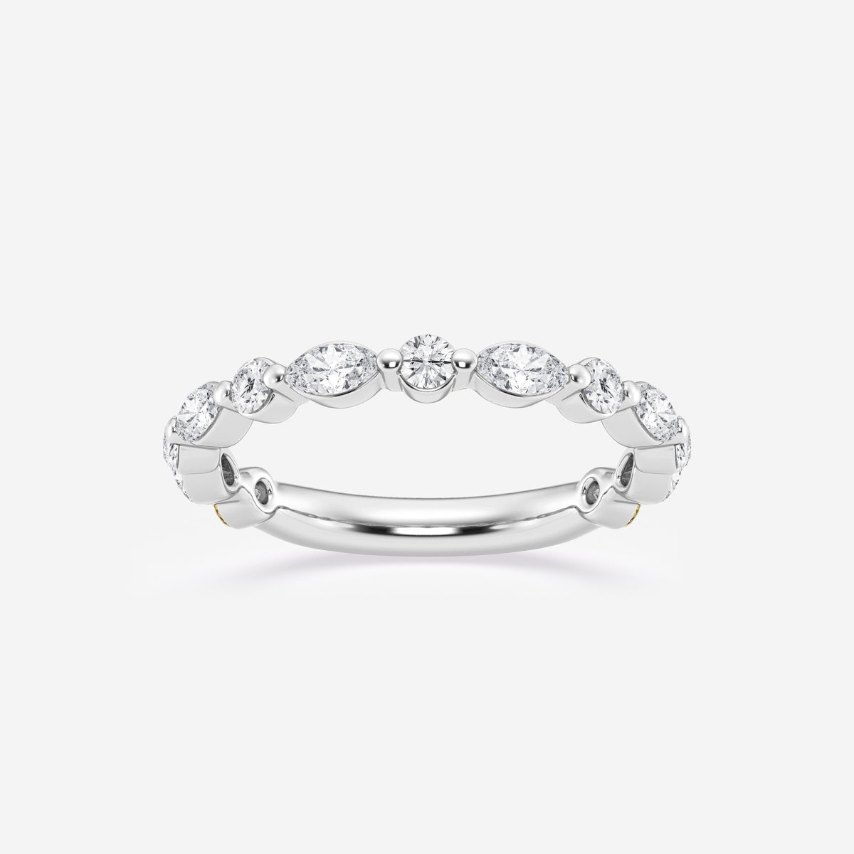 Gia - Artistic Floating Design Wedding Ring