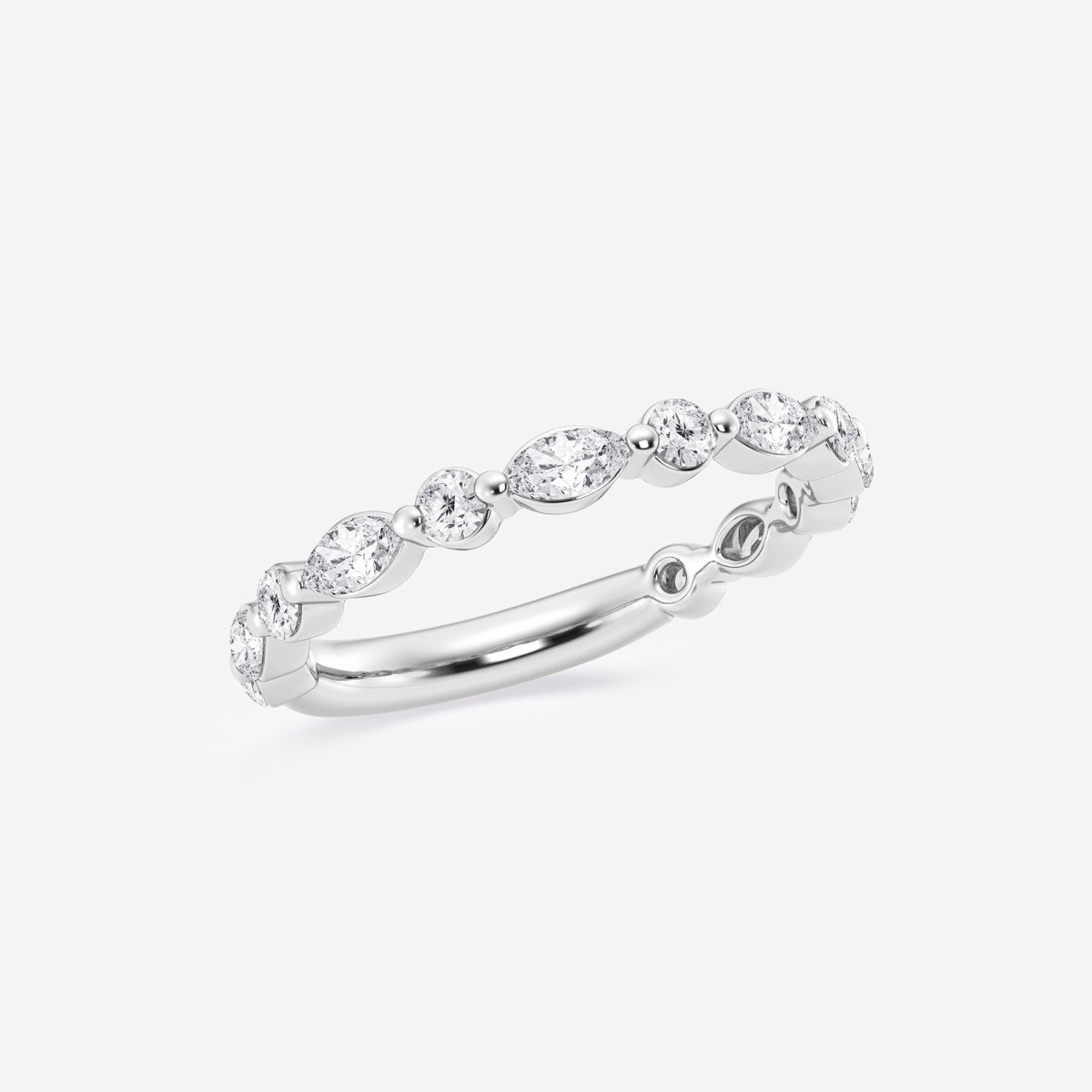Gia - Artistic Floating Design Wedding Ring