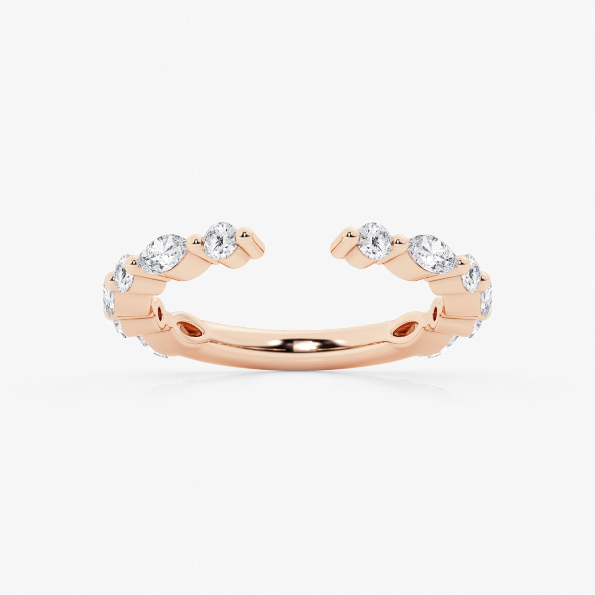 Evie - Bold Marquise and Round Band Wedding Ring