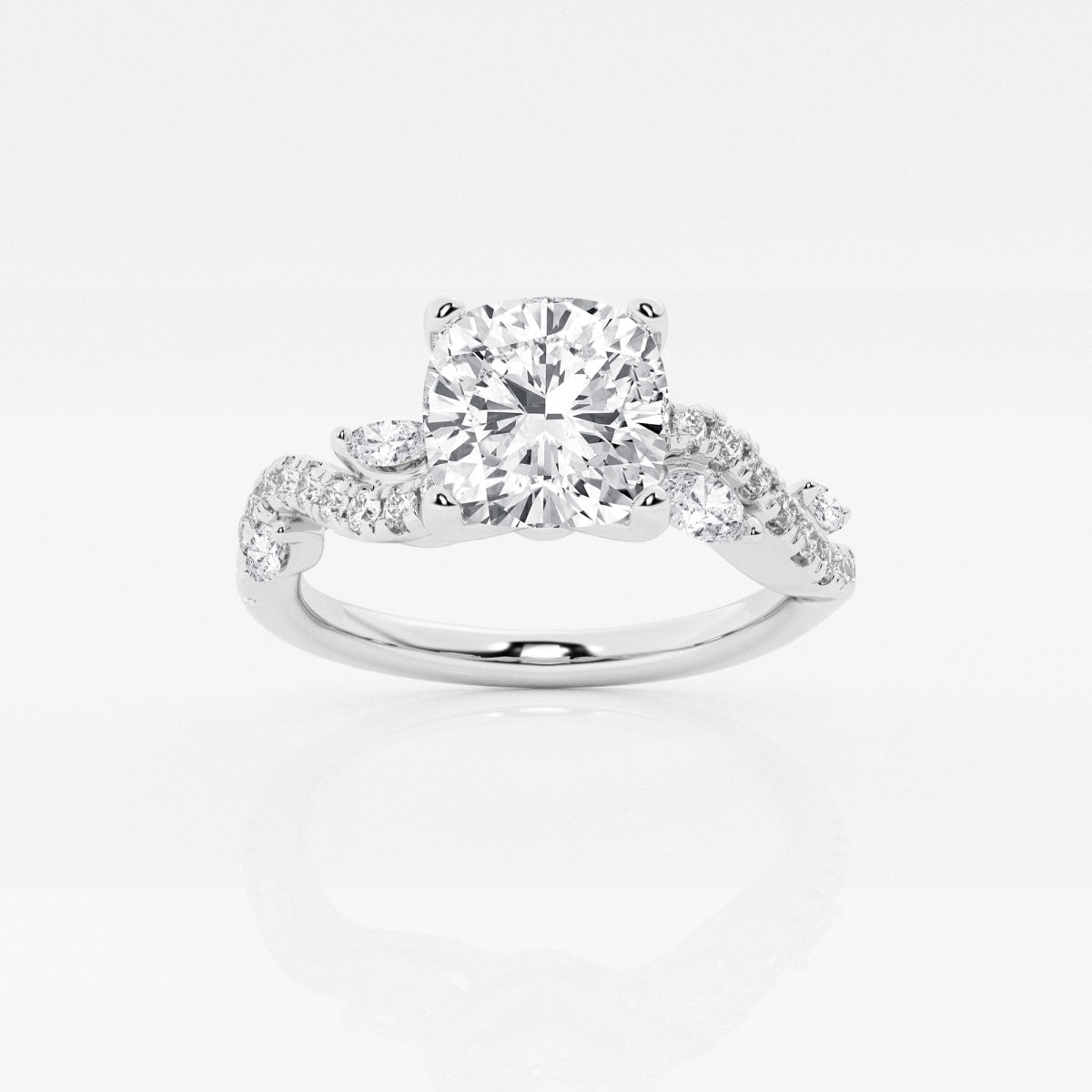 Scarlett - Vine-Inspired Side Stones Engagement Ring