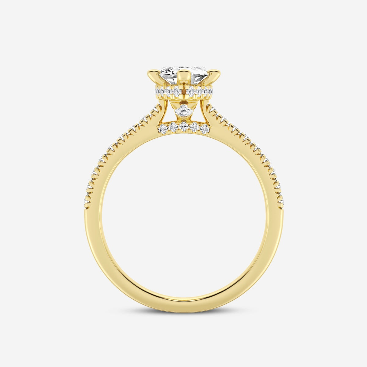 Sienna - Hidden Halo Design Engagement Ring