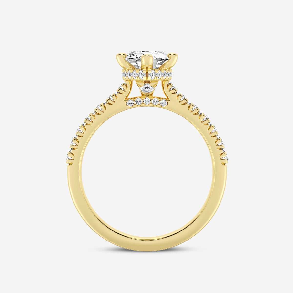 Sienna - Hidden Halo Design Engagement Ring