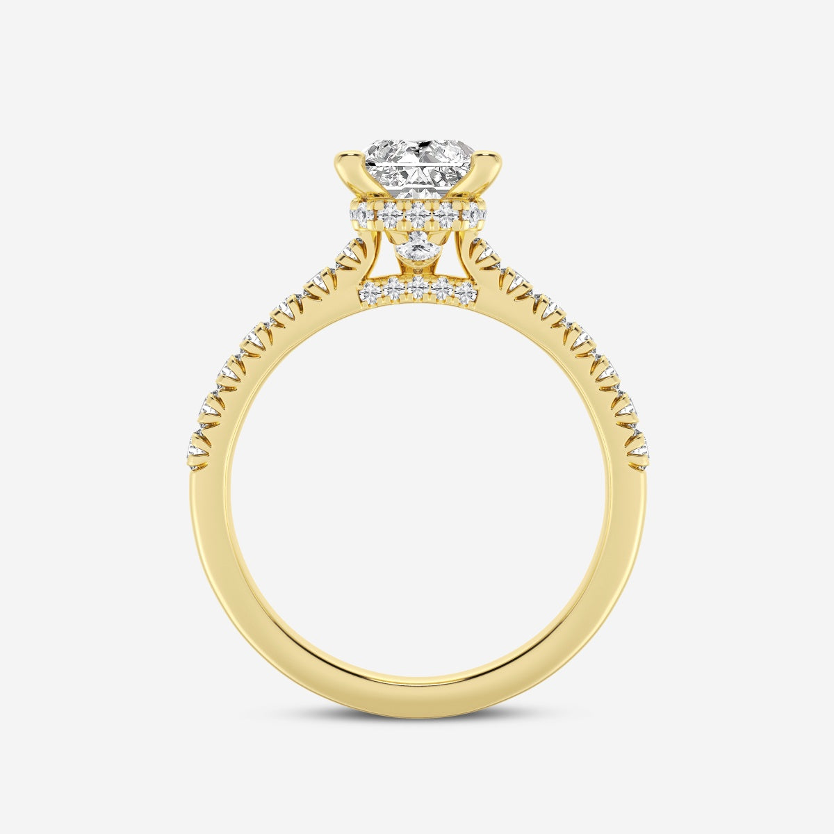 Sienna - Hidden Halo Design Engagement Ring