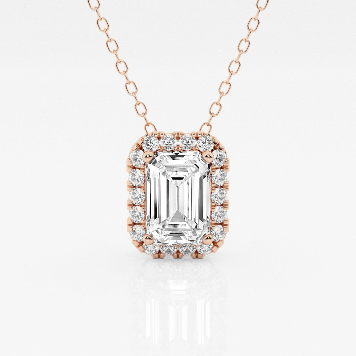 Sienna - Refined Halo Pendant Necklaces